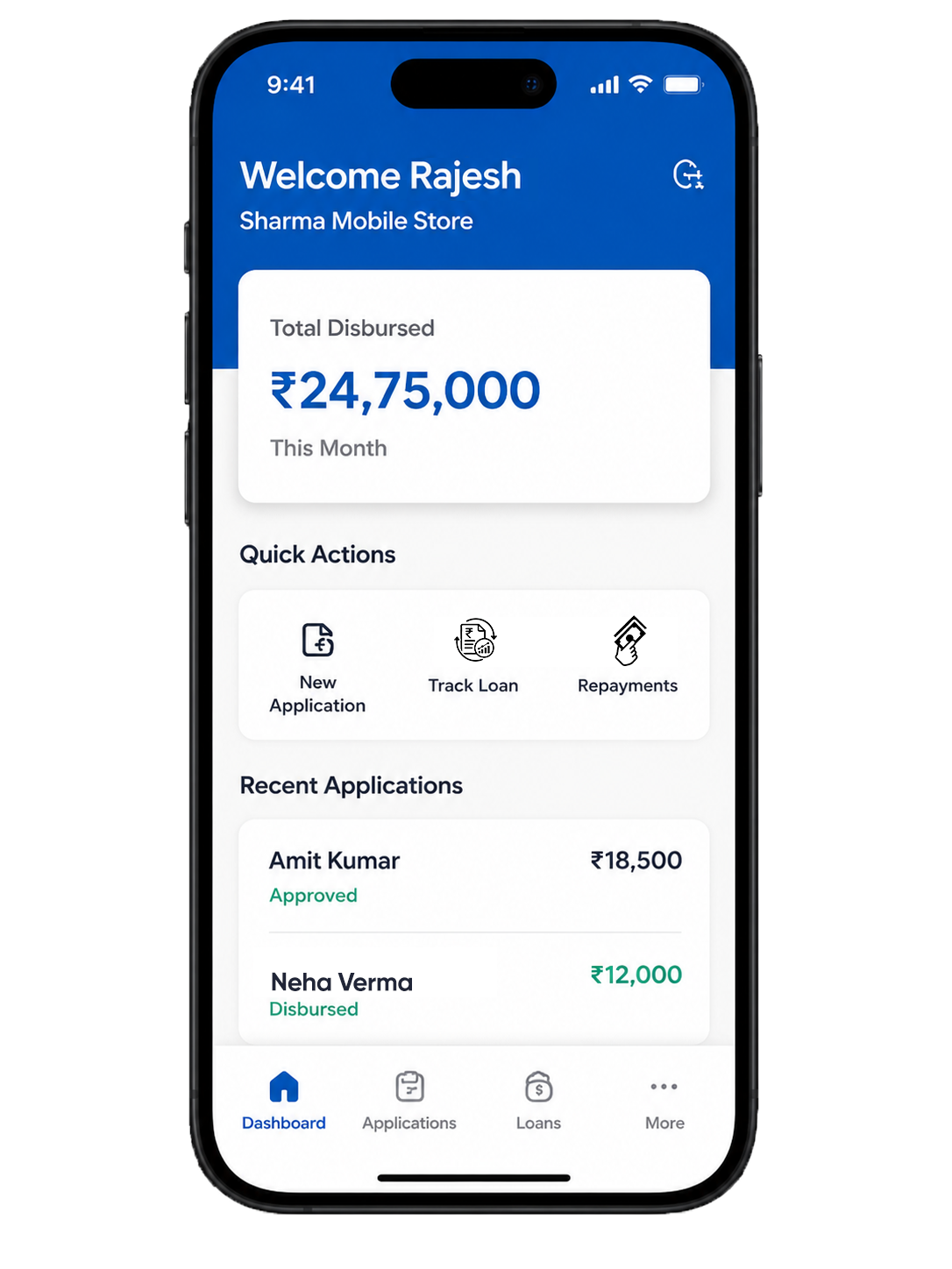 Oroboro Setu app dashboard on iPhone
